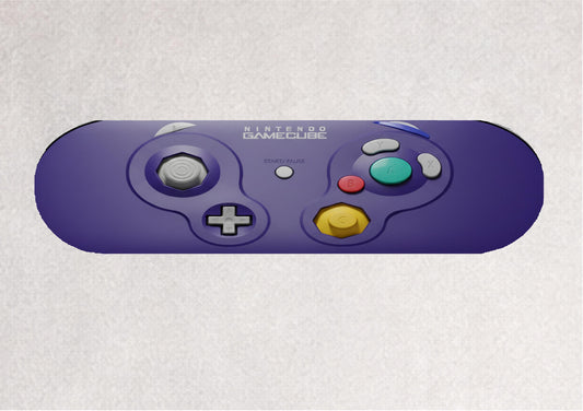 Skateboard Deck Wall Art Modern Decor | Gamecube Console Gaming Controller | Retro Game Room Bedroom Novelty Print