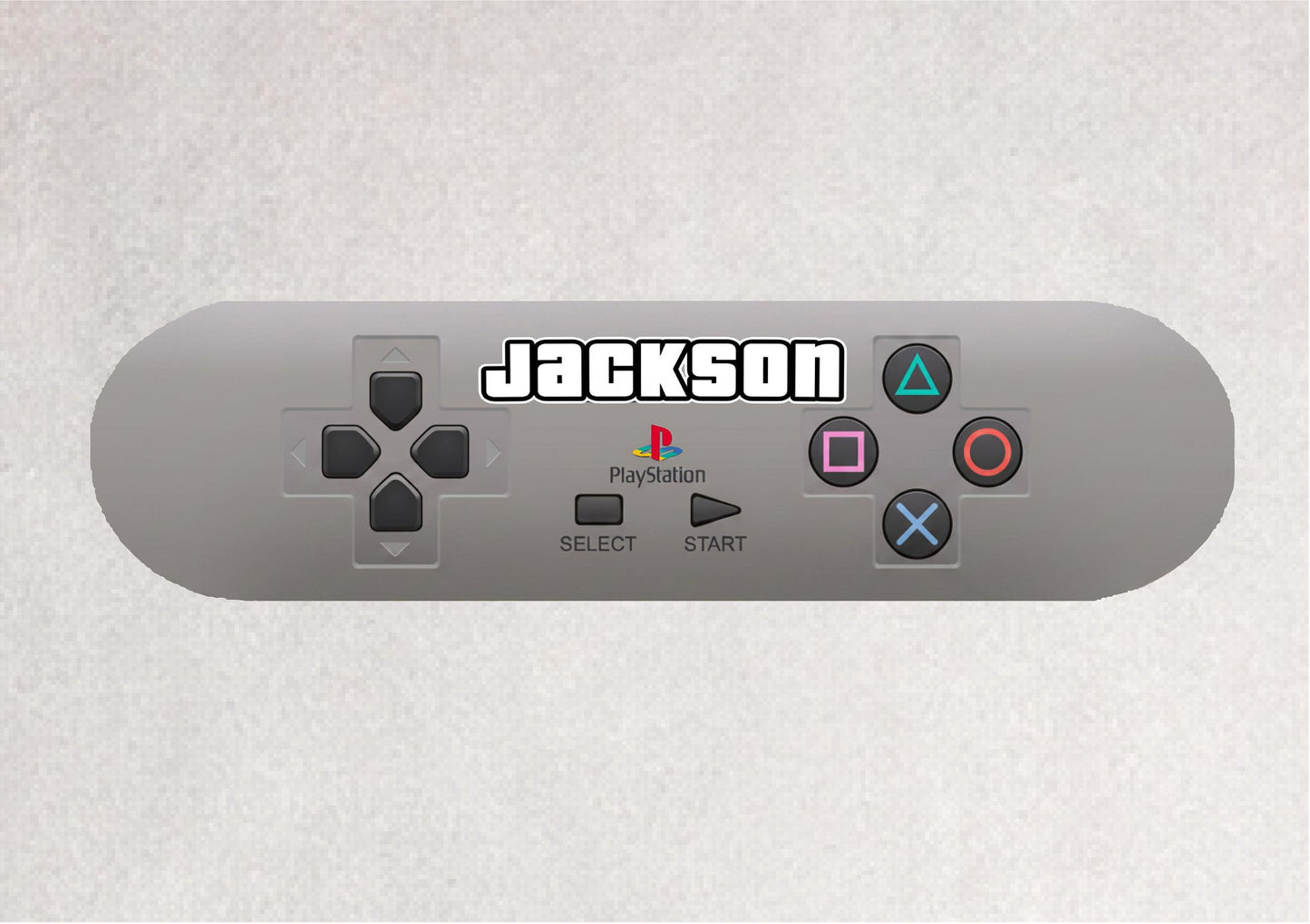Skateboard Deck Wall Art Modern Decor | Playstation Console Gaming Controller | Retro Game Room Bedroom Novelty Personalised Print