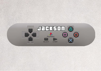 Skateboard Deck Wall Art Modern Decor | Playstation Console Gaming Controller | Retro Game Room Bedroom Novelty Personalised Print
