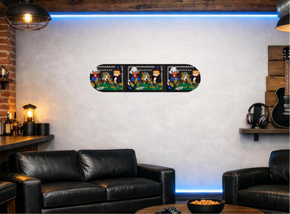 Skateboard Deck Wall Art Decor | Duck Urban Banknote Monopoly American Express Dollar | Modern Man Cave Bar Bedroom Novelty