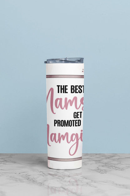 Custom Printed Tumbler Bottle Cup | New Mam to Mamgi Mammy Grandma | Personalised New Baby Gift