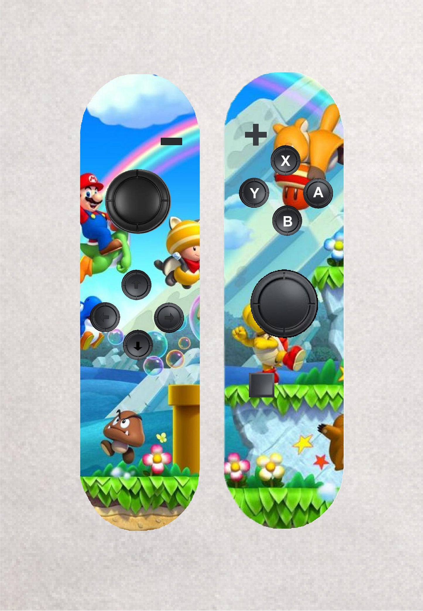 Skateboard Decks Wall Art Modern Decor | Nintendo Switch Gaming Controllers | Retro Game Room Bedroom Novelty Prints