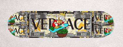 Skateboard Deck Wall Art Decor | Duck Urban Banknote Designer Dollar | Modern Man Cave Bar Bedroom Novelty