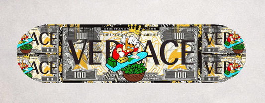 Skateboard Deck Wall Art Decor | Duck Urban Banknote Designer Dollar | Modern Man Cave Bar Bedroom Novelty