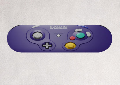 Skateboard Deck Wall Art Modern Decor | Gamecube Console Gaming Controller | Retro Game Room Bedroom Novelty Print